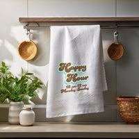 Happy Hour, M-F 12am-12am! Funny Tea Towel