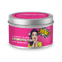 Cosmpolitan Handpoured Soy Tin Candle, 8oz