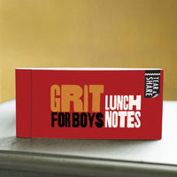 Grit for Boys - Tear and Share Lunch Notes for Teen Boys