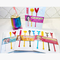 Engagement/Newlywed Acrylic Drink Stirrers (Set of 4)