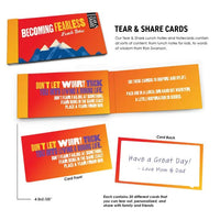 "Becoming Fearless" - Motivational Tear Out Lunch Note Cards