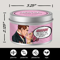 Sparkling Negroni Handpoured Soy Tin Candle, 8oz