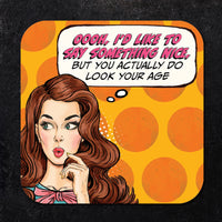 Oooh, I'd Like to Say Somthing Nice... Paper Coaster Set