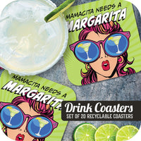 Mamacita Needs a Margarita Paper Coaster Set