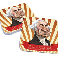 Let's Get Lit, 4th of July Paper Coaster Set
