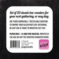 Galentine Gang Holiday Paper Coaster Set