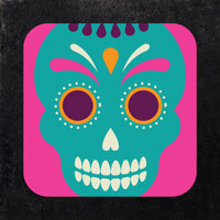 Day of the Dead Skulls Assorted Paper Coaster Set