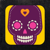 Day of the Dead Skulls Assorted Paper Coaster Set