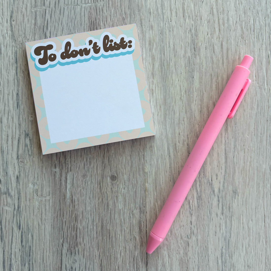 To Don't List Sticky Notes (3x3" Post It's with 50 Sheets)