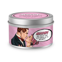 Sparkling Negroni Handpoured Soy Tin Candle, 8oz