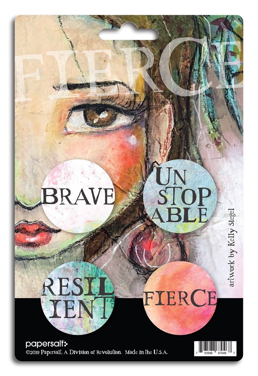 female empowerment set with fierce words