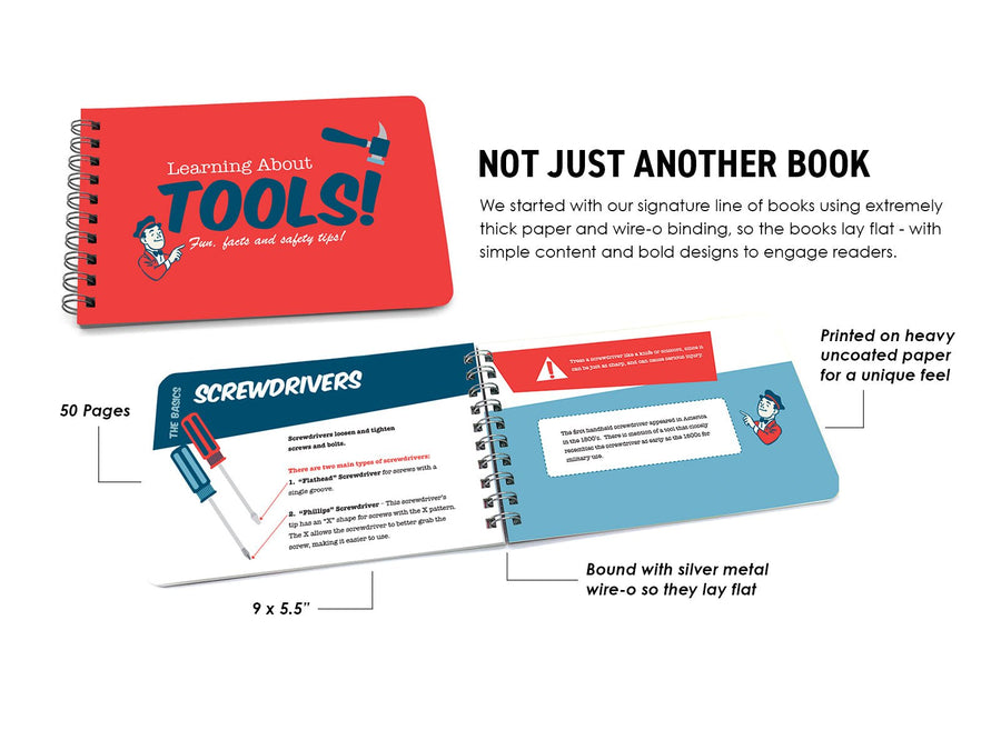 Learning About Tools Book - Fun Facts and Safety Tips
